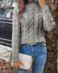 Celeste | Cozy Cable-Knit Turtleneck Sweater
