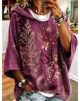 Roberta | Floral Hooded Pullover Hoodie