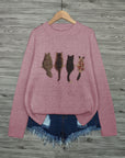 Tamara | Cozy Cat-Print Sweater