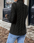 Celeste | Cozy Cable-Knit Turtleneck Sweater