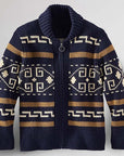 Sawyer | Patterned Zip Cardigan
