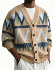 Marcus | Patterned Button-Up Cardigan