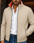 Gregory | Stand-Collar Zip Cardigan