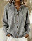 Freya | Hooded Button-Down Cardigan
