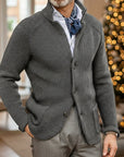 Archer | Textured Stand-Collar Cardigan