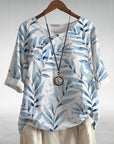 Casual Relaxed Floral Women's Blouse