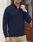 Nash | Textured Quarter-Zip Pullover