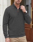 Nash | Textured Quarter-Zip Pullover