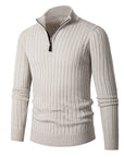 Gavin | Ribbed Quarter-Zip Sweater
