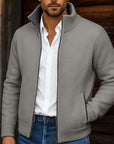 Gregory | Stand-Collar Zip Cardigan