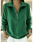 Georgina | Quarter-Zip Collared Pullover