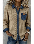 Colette | Textured Contrast Shirt