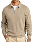Reginald | Textured Quarter-Zip Pullover