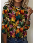 Penelope | Botanical Print Long-Sleeve Top