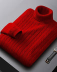Rhys | Cable Knit Turtleneck Sweater