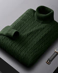 Rhys | Cable Knit Turtleneck Sweater