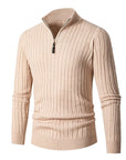 Gavin | Ribbed Quarter-Zip Sweater