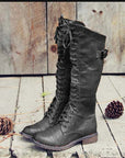 Matilda | Tall Lace-Up Riding Boots