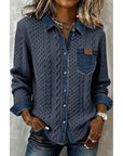 Colette | Textured Contrast Shirt