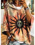 Roberta | Floral Hooded Pullover Hoodie