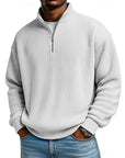 Harlan | Ribbed Quarter-Zip Pullover