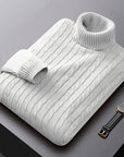 Rhys | Cable Knit Turtleneck Sweater
