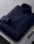 Rhys | Cable Knit Turtleneck Sweater