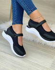 Estella | Cushioned Strap Sneakers