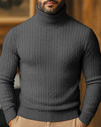 Rupert | Cable Knit Turtleneck Sweater