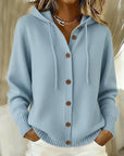 Freya | Hooded Button-Down Cardigan