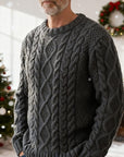 Ellis | Cable Knit Crew Neck Sweater