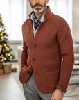 Archer | Textured Stand-Collar Cardigan