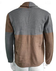 Frederick | Color Block Shawl Collar Cardigan