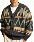 Marcus | Patterned Button-Up Cardigan