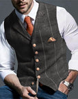 Theron | Herringbone Tailored Waistcoat