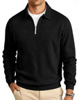 Reginald | Textured Quarter-Zip Pullover