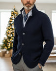 Archer | Textured Stand-Collar Cardigan