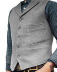 Gerard | Herringbone Tailored Waistcoat