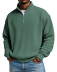 Harlan | Ribbed Quarter-Zip Pullover