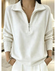 Georgina | Quarter-Zip Collared Pullover