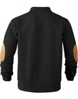 Garrett | Textured Standing-Collar Pullover