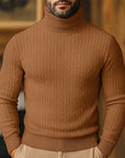 Rupert | Cable Knit Turtleneck Sweater