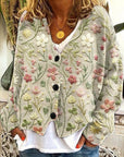 Hazel | Floral Open-Front Cardigan