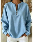 Adeline | Quarter-Zip High-Neck Sweatshirt