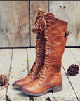 Matilda | Tall Lace-Up Riding Boots