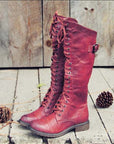 Matilda | Tall Lace-Up Riding Boots