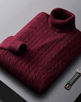 Rhys | Cable Knit Turtleneck Sweater