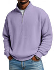 Harlan | Ribbed Quarter-Zip Pullover
