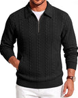 Chase | Textured Quarter-Zip Sweater