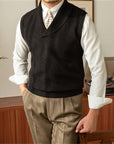 Alden | Shawl-Collar Knit Sweater Vest